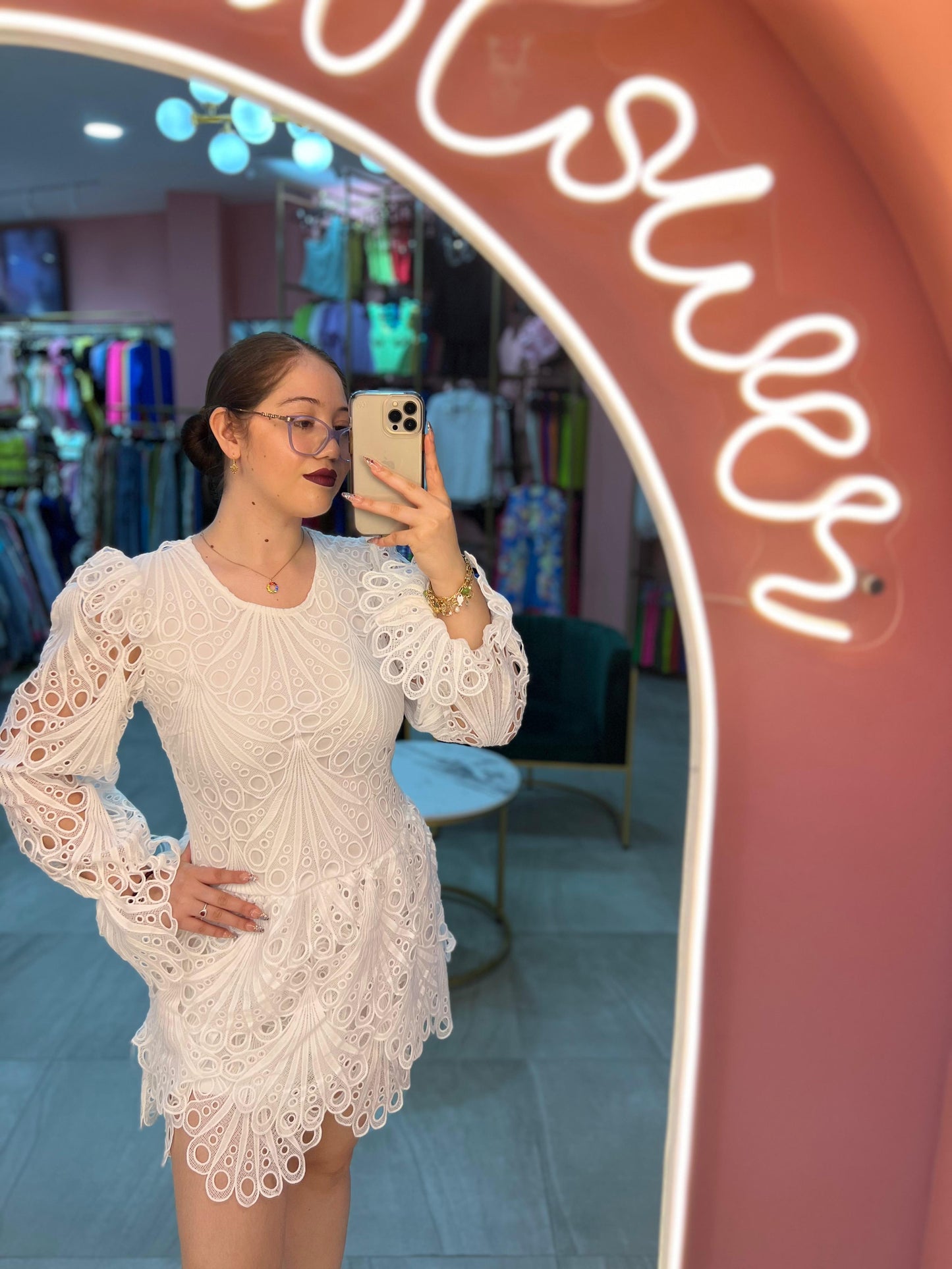Vestido Blanco Encaje
